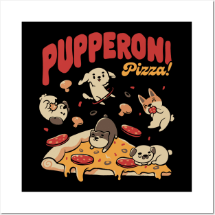 Pupperoni Puzzia Dogs Puppies Italy by Tobe Fonseca Posters and Art